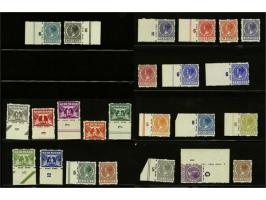 Vierzijdig ½ t/m 60 cent meest met velrand, cat.w. 525