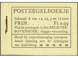 Boekje fl. 0,99 met 6 zegels nr. 172, 6 zegels nr. 332, 6 zegels nr. 334 en 6 zegels nr. 379, pracht ex. (nietje roestig), ca