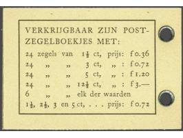 Boekje fl. 3,- met 24 zegels nr. 336, pracht ex., cat.w. 400