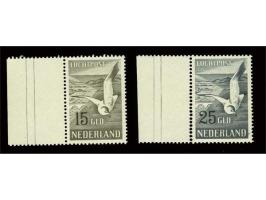 Meeuwen 15 en 25 gulden (nr. LP12 met velrand) met certificaat Vleeming 2014, cat.w. 600