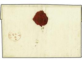 Complete frisse brief van Etablissement Groningen 4-7-1844 naar Amerongen met cursief stempel Posterij Suriname in zwart (pra