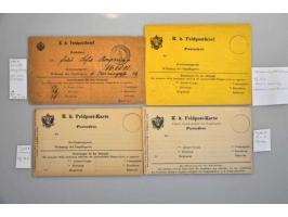 Forerunner. Group of 21 unfranked items dating from the Austrian invasion in 1878-1879 including various Fieldpost markings, 