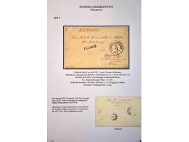 Forerunner. Group of 21 unfranked items dating from the Austrian invasion in 1878-1879 including various Fieldpost markings, 
