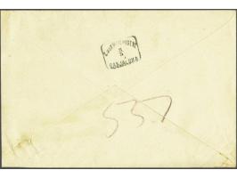 Coat of Arms 45 heller green blue and black on registered cover from Bosanski Novi 5-5-1905 to Banja Luka, fine (cover horizo