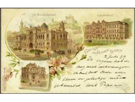 300 ex. oude en zeer oude w.b. litho kaarten in doosje