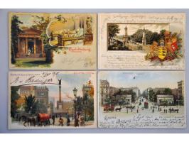 300 ex. oude en zeer oude w.b. litho kaarten in doosje