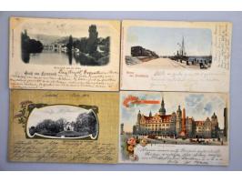 300 ex. oude en zeer oude w.b. litho kaarten in doosje