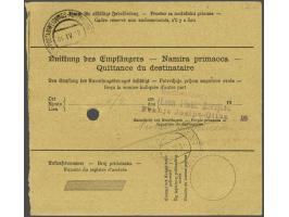 Karl 20 heller brown on money order for cash on demand from Maglaj 4-4-1918 to Sarajevo, very fine