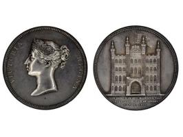 1837 The William Wyon City medal in silver, a very fine ex. William Wyon was the official chief engraver at the Royal Mint fr