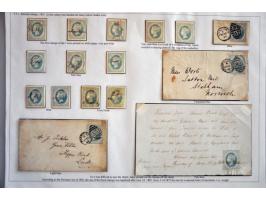 Extensive collection 1d. light blue Die I with the Rectangular Buckle including : Imprimatur, shades, perforation shifts, pel