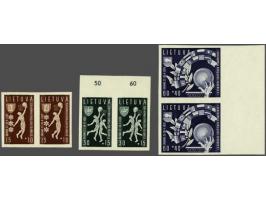 European Basketball Championship 15 - 60 centu with variety imperforated in pairs, very fine unmounted mint, cat.v. 600+ Rare