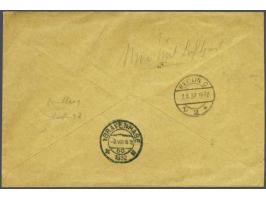 Airmail overprints 5 - 20 kopeke and Airmail Conference The Hague 10 and 15 kopeke on registered cover from Moscow 1-8-1932 o