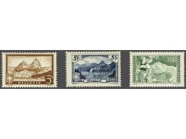 Landscapes 3 - 10 francs, very fine unmounted mint (no. 227 some offset at reverse) with 1983 Emil Rellstab certificate, cat.