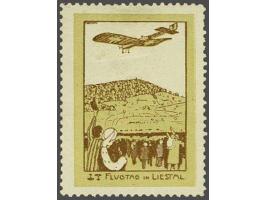 Semi Official Airmail, Liestal 50 centimes olive yellow and brown, very fine mounted mint (short perf. at right), cat.v. 800