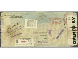 Pan American Airways Clippers, crash cover Yankee Clipper from Montevideo (Uruguay) to Stockholm (Sweden) with Swedish label 