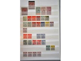 collection until 1910 used and * with better stamps and some specimen on 2 stock pages