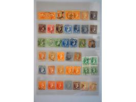 100 large Hermes heads 1861-1880, nearly all used, mixed quality
