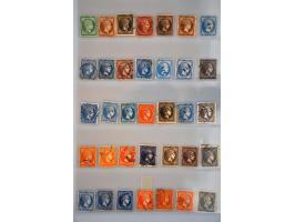 100 large Hermes heads 1861-1880, nearly all used, mixed quality