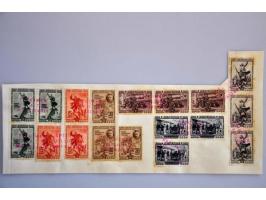 collection of the Mauritania UPU archive between Michel 693 and 813 all affixed to parts of the archive sheets and each in st