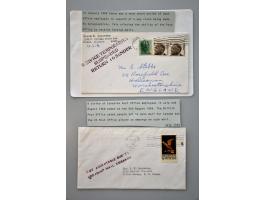 12 covers which were delayed, refused or compromised - some due to political reasons - including Liberia 1891 postal statione