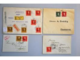 1914-1917 War Charity (overprint) and Soldiers issues, approx. 30 better covers and postcards including registered, express, 