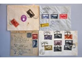 Landscapes 1906 issue, approx. 60 covers, postcards and wrappers with many better ex. (registered, express)