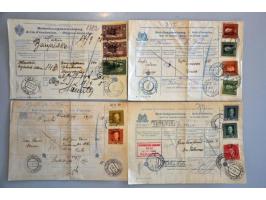 17 telegraphic postal money order forms with various issues in mixed quality