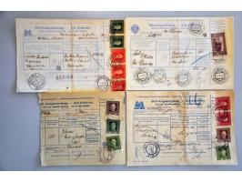 17 telegraphic postal money order forms with various issues in mixed quality