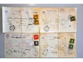 17 telegraphic postal money order forms with various issues in mixed quality