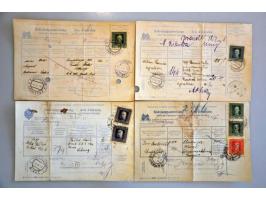 17 telegraphic postal money order forms with various issues in mixed quality