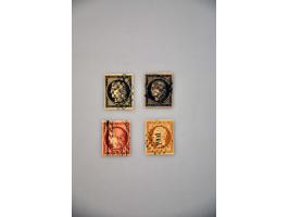 Yvert nos. 3 (2x), 9 all fine/very fine and no. 6 (faults)