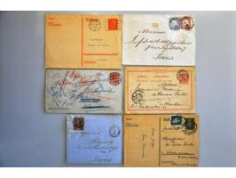 about 30 covers mainly with Breast shield frankings including Wertbrief with a.o. Mi. no. 21 (2x)
