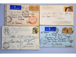 covers, postal stationery with better items (New Zealand Smiling Boys on 2 covers to Australia, North Borneo SG 320-332 on 3 