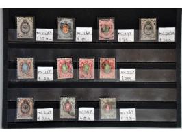 11 classic stamps on stock card