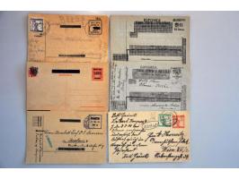 around 1918, about 75 postal stationery/covers just after World War I including better items