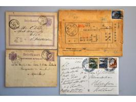 covers, postal stationery (totally 36 ex.) including Germany, Asia, Eastern Europe with better ex.  