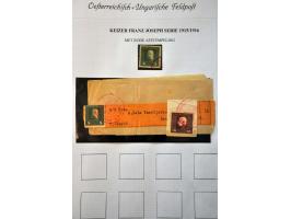 Fieldpost. Specialised collection used and unused with many better sets and stamps, proofs, imperforated, varieties, covers a