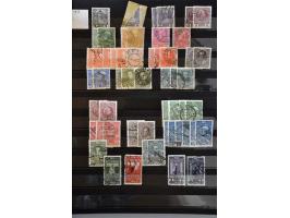 1850-1915 used specialized with types, perforations and cancellations in 2 stockbooks