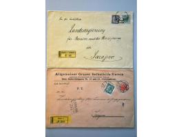about 300 covers/cards/postal stationery 1850-1918 including better items, censored, registered, better frankings, many milit