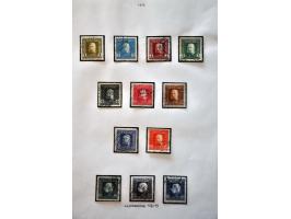 specialized collection 1879-1918 used and * with printings, perforations, cancellations, better stamps and sets etc., nicely 