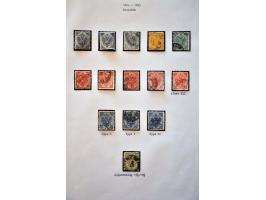specialized collection 1879-1918 used and * with printings, perforations, cancellations, better stamps and sets etc., nicely 
