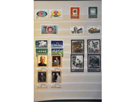 stock including Peoples Republic with better miniature sheets (a.o. Baoyu and Daiyu Reading, The Western Chamber and The Terr