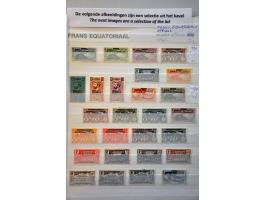 and Gabon collection 1936- 1996  including better ex. airmail, Bastille, miniature sheets etc. in stockbook