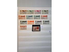 and Gabon collection 1936- 1996  including better ex. airmail, Bastille, miniature sheets etc. in stockbook
